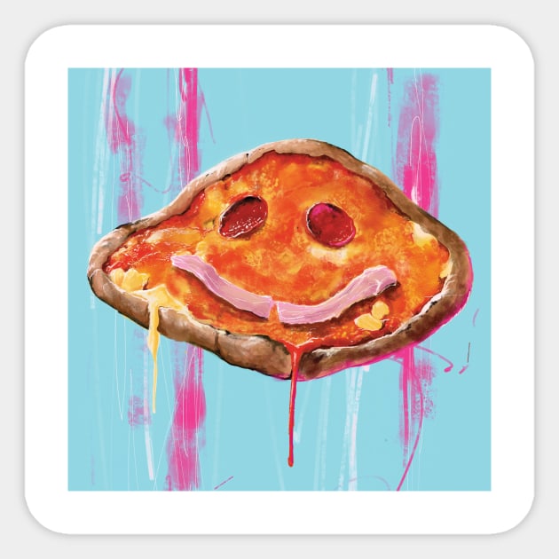 Pizza Sticker by MikeKevan